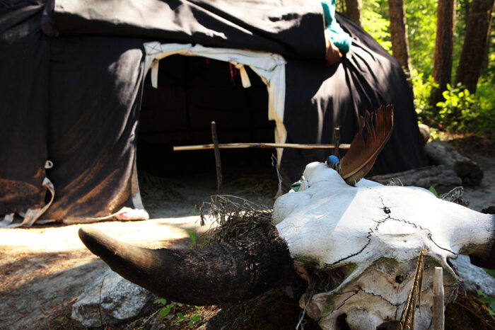 One of the sweat lodge sites for Indigenous cultural programs