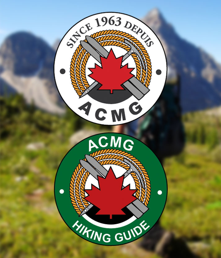 Association of Canadian Mountain Guides affiliation badges
