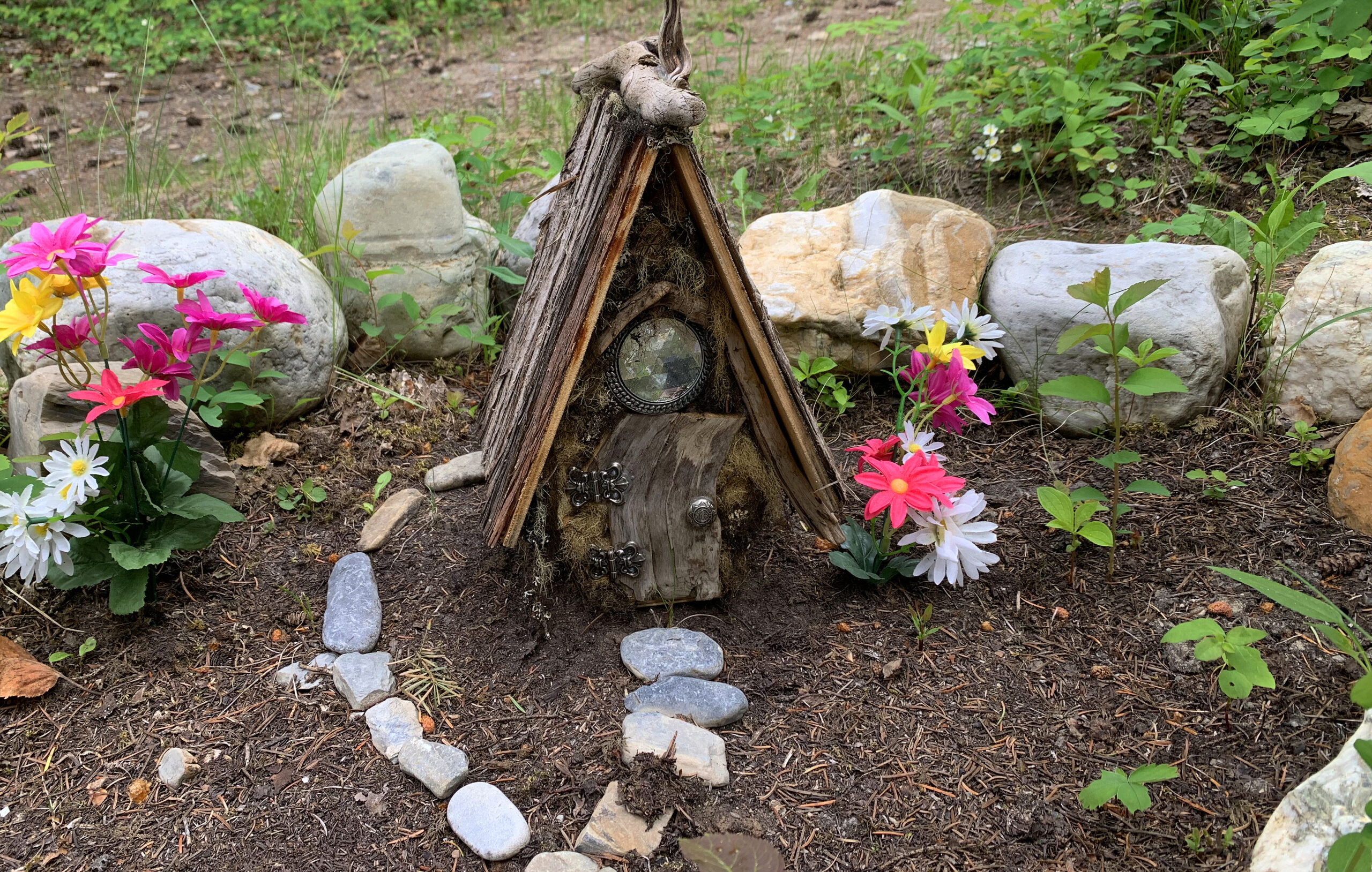 One of the homes in the Cross River fairy garden